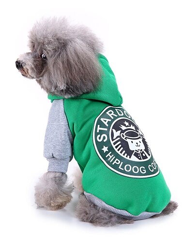  Perros Gatos Saco y Capucha Moda Estilo lindo Templado Transpirable Suave Lavable Cómodo Exterior Casual Diario Ropa para perros for Bichón Frisé Pomerania Animal doméstico del bebé Mariposa Small