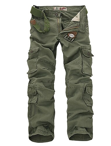 Voor heren Cargohosen Cargo-broek Vechtbroek Wandelbroek Zak Effen Comfort Ademend Buiten Dagelijks Uitgaan Modieus Casual Zwart Leger Groen