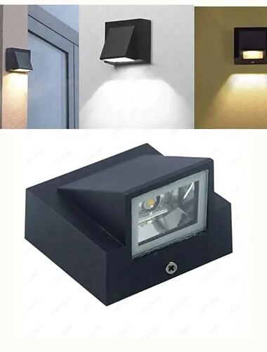  led ulkoseinävalaisin 2w 4w ylös/alas valaistus sisätiloissa 1/2-pään kaareva vedenpitävä ip65 seinävalaisin moderni makuuhuoneen valaisin lämmin valkoinen valo/valkoinen ac90-264v