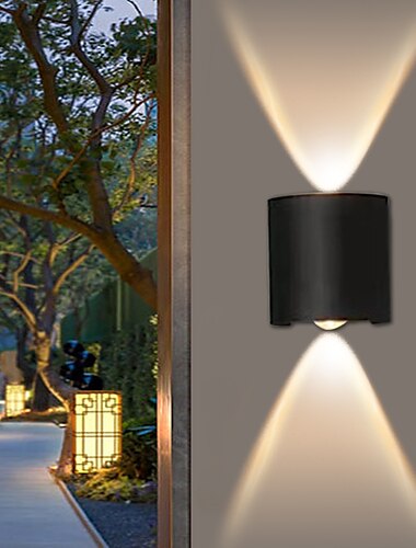  Draussen LED Modern Wandleuchten im Freien Badezimmer Draußen Aluminium Wandleuchte IP66 85-265V 1 W