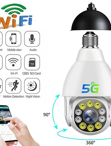  draadloze lamp lamp camera wifi ip camera ir nachtzicht home security camera auto tracking video surveillance camera ptz p2p monitor camera
