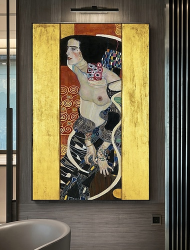  beroemde olieverf schilderij gustav klimt handgeschilderde reproductie epische graffiti judith ii door gustav klimt canvas kunst voor home decor of cadeau