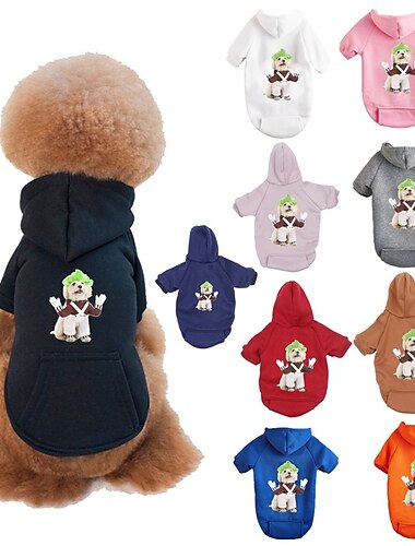  Hund Katt Huvtröjor Mode Häftig Vinter Andningsfunktion Mjuk Tvättbar Bekväm Halloween Utomhus Ledigt / vardag Hundkläder for Bichon Frisé Pommeran valpen eller det lilla husdjuret Fjäril Small