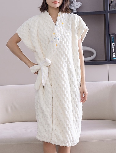  wearable bath towel wrap cosy coral fleece sterk water absorberend strand spa gym badjassen onderjurk baden douche cover up tube jurk nachtkleding sleepdress slapen gewaad