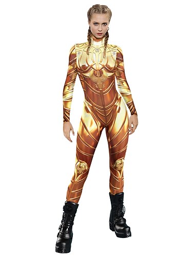  Skelett / Totenkopf Zentai-Anzüge Cosplay Kostüm Catsuit Hautenger Anzug Bodysuit Erwachsene Damen Cosplay Halloween Halloween Maskerade Halloween Karneval Maskerade Einfache Halloween-Kostüme