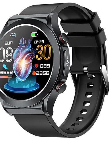  iMosi tk21P Smartwatch 1.39 Zoll Smartwatch Fitnessuhr Bluetooth Temperaturüberwachung Schrittzähler Anruferinnerung Kompatibel mit Android iOS Damen Herren Wasserdicht Mediensteuerung