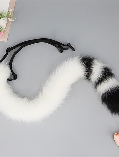  Cute Plush Beast Ear Headwear Open Finger Gloves Beast Tail Cosplay Prop Accessories Hair Accessories Cat Tail Set