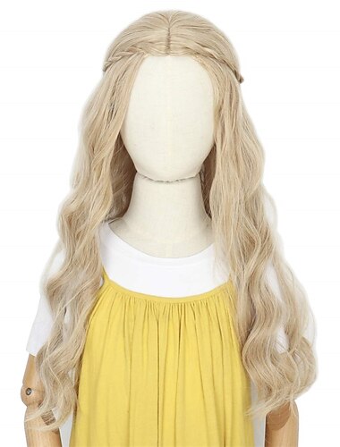  ヘアプリンセスキッズウィッグ女の子のコスチュームウィッグ子供用ロングウェーブブロンドハロウィンコスプレウィッグギフト