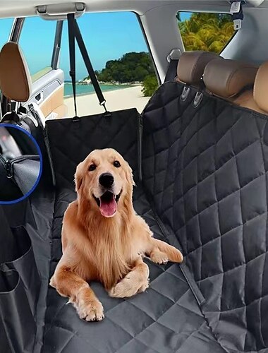 auto-gemonteerde huisdiermat 4-in-1 multifunctionele huisdier achterbank hondenmat anti-vuil auto-gemonteerde hondenbakmat