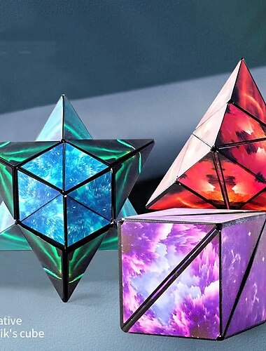  ¡desbloquea tu mente con este divertido cubo mágico 3d magnético espacial geométrico!