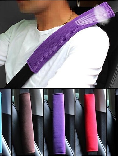  Starfire, 2 uds., cubierta transpirable para cinturón de seguridad de coche, almohadilla para cinturón de seguridad, almohadillas para cinturón de seguridad tipo sándwich, almohadillas para hombro,