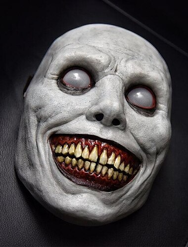  Víspera de Todos los Santos Demonios sonrientes aterradores Máscara Accesorios de Halloween Adulto Hombre Mujer Unisexo Horror Gracioso Disfraz de miedo Víspera de Todos los Santos Carnaval Mardi Gras