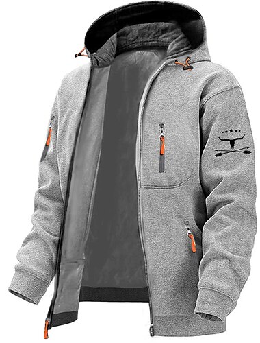  Herren Graphic Tier Langarm Sweatshirts Mit Kapuze Strassenmode Designer Sport & Natur Casual Frühling & Herbst Marineblau Dunkelgray Grau Bekleidung Designer S M L XL XXL 3XL