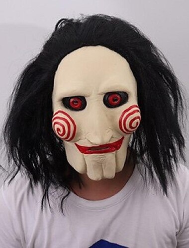  Puslespill Maske Halloween rekvisitter Voksne Herre Dame Morsom Skremmende kostyme Halloween Karneval Enkelt karnevalskostyme