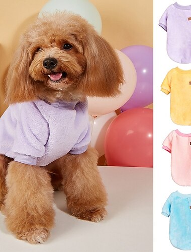  Honden Katten Sweatshirt Modieus leuke Style Winter Ademend Zacht Wasbaar Comfortabel Buiten Casual / Dagelijks Hondenkleding for Bichon Frise pomeranian kleine huisdieren Vlinder Small