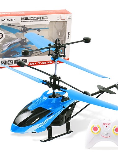  2,4 GHz 2-Kanal-Legierung Mini-RC-Hubschrauber mit LED-Licht für Kinder, Erwachsene, Indoor-RC-Hubschrauber, bestes Geschenk für Jungen und Mädchen