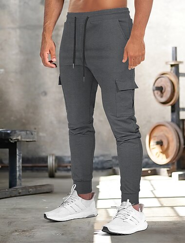 Homme Joggings Pantalon Jogging Pantalon Jogger Pantalon Poche Plein Confort Respirable Extérieur du quotidien Sortie Mode Décontractées Noir Vert Véronèse