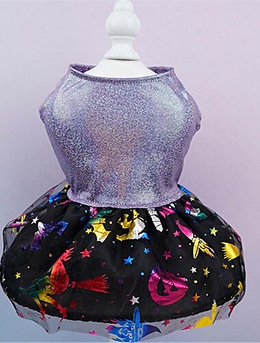  Hund Katze Kleid Niedlich Lässig Atmungsaktiv Weich Waschbar Bequem Halloween Alltagstauglich Festival Hundebekleidung for Bichon Frise Zwergspitz Baby Haustier Papillon Klein