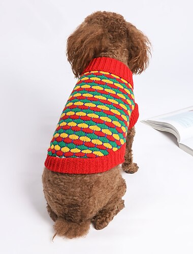  犬用 猫用 セーター ジャンパー ファッション かわいいスタイル 冬 高通気性 ソフト 洗濯可 快適 アウトドア カジュアル／普段着 犬服 for ビジョンフリーゼ ポメラニアン 赤ちゃんサイズ パピヨン Small