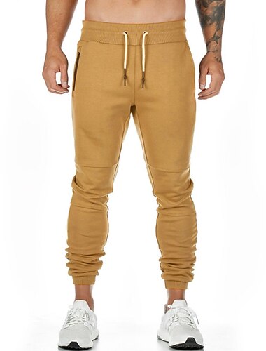  Herren Jogginghose Trainingshose Jogginghose Jogger Hose Hosen Tasche Kordelzug Glatt Komfort Atmungsaktiv Outdoor Täglich Ausgehen Modisch Brautkleider schlicht Schwarz Armeegrün