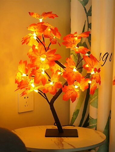 halloween boom lamp maple leaf lamp halloween decoratieve tafellamp usb voeding