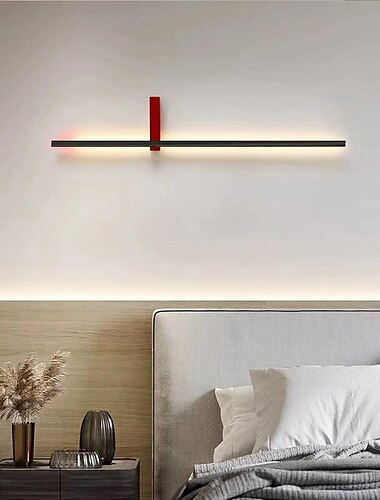  Lange Wandleuchte 23"/35" moderne LED-Hintergrundwandleuchte Wohnzimmer Schlafzimmer Nachttisch, Metall Innenwandleuchte Beleuchtung Wandleuchte AC220V AC110V