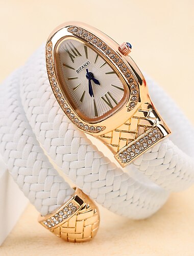  2023 Creative Personality Snake Watches Woman Brand Luxury Stylish Quartz Ladies Bracelet Diamond Wristwatch
