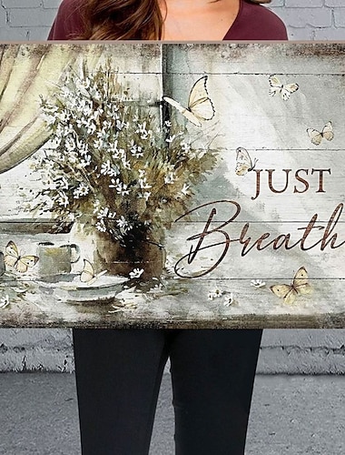  woorden muurkunst canvas the just breath prints en posters foto's decoratieve stof schilderij voor woonkamer foto's geen lijst