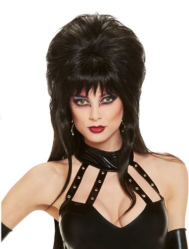  Felnőtt Fekete Paróka Halloween Cosplay Parti Parókák