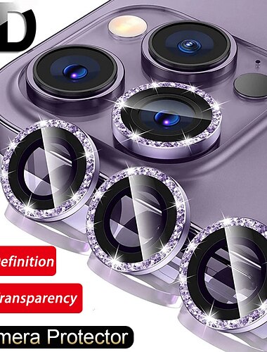  1 set Cameralensbeschermer Voor Apple iPhone 16 iPhone 15 Pro Max Plus iPhone 14 13 12 11 Pro Max Mini SE X XR XS Max 8 7 Plus Gehard Glas 9H-hardheid Anti-vingerafdrukken High-Definition (HD