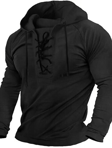  Per uomo Felpa con cappuccio Felpa con cappuccio tattica Compatto Nero Verde militare Blu marino Marrone Con cappuccio Liscio Sportivo Giornaliero Per eventi Streetwear Fantastico Informale Primavera