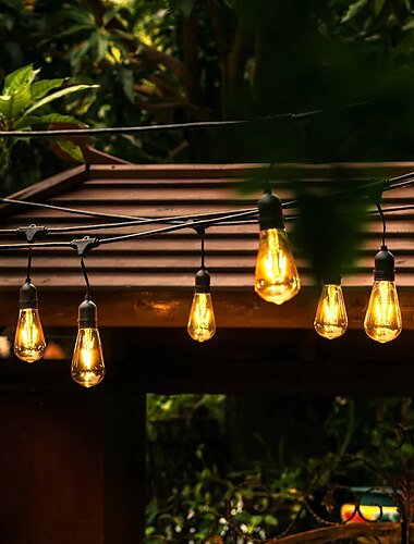  s14 globale luci della stringa per esterni di grado commerciale resistente alle intemperie strand edison lampadine vintage 10m10pcs / 15m15pcs prese appese ul elencato luci decorative per patio per