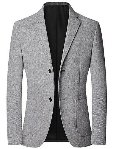  Ανδρικά Μπλέιζερ Γάμου Επιχείρηση Κοκτέιλ Πάρτι Κλασσικό & Διαχρονικό Άνοιξη Φθινόπωρο Συμπαγές Χρώμα Επίσημο Στυλ Μονόπετο Δύο Κουμπιών Χρωματιστή ζακέτα Κρασί Σκούρο μπλε Σκούρο καφέ Γκριζογάλανο