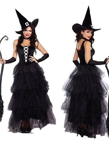  Heks Walpurgisnacht Jurken Cosplay kostuum Kostuum Volwassenen Dames Sexy kostuum Feest Halloween Maskerade Mardi Gras Makkelijk carnavalskostuum