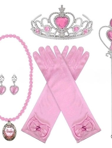  Aschenputtel Prinzessin Elsa Prinzessin Cosplay Schmuck Zubehör Cosplay Film Cosplay for Mädchen Kinder Karneval Kindertag Maskerade