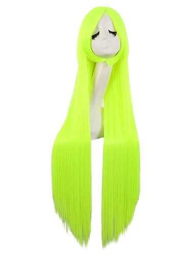  40 100cm Anime Kostüm Lange Gerade Cosplay Perücke Partyperücke Halloween Cosplay Party Perücken