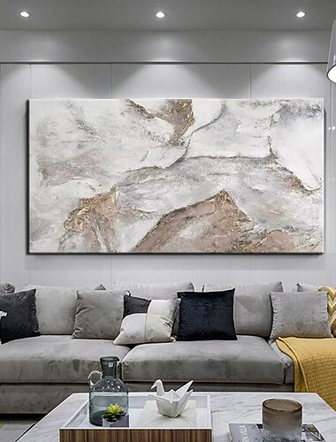  Hang-geschilderd olieverfschilderij Handgeschilderde Horizontaal Abstract Landschap Hedendaagse Modern Zonder Inner Frame (Geen frame)