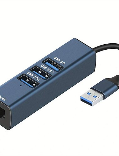  USB-Expander 4-in-1 3.0 Hub Splitter Typ C 100 Megabit Netzwerkkarte Notebook One Drag Four Expander