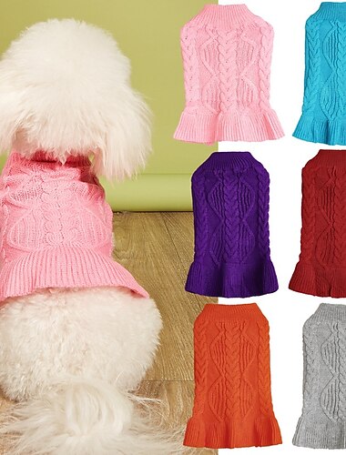  Chien Chat Pull Mode Mignon Hiver Respirant Doux Lavable Confortable Extérieur Décontracté Quotidien Vêtements pour Chiens for Bichon Frisé Spitz Nain Bébé Animal Papillon Petit