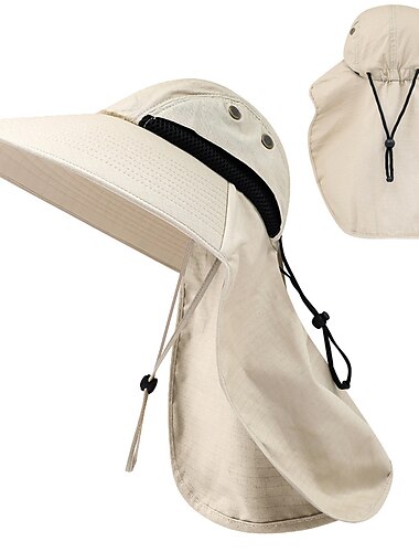  Sombrero Hombre Mujer Gorro para el Sol Gorro de pesca Gorro para senderismo Protección solar UV Filtro Solar Antimosquitos para Pesca Escalada Camping / Senderismo / Espeleología Verano Primavera