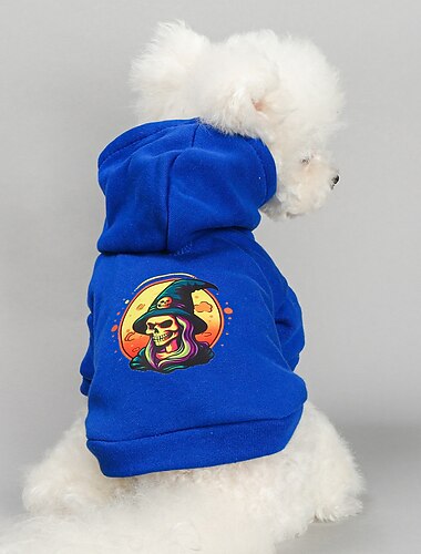  Perros Gatos Saco y Capucha Fiesta Gracioso Transpirable Suave Lavable Cómodo Exterior Víspera de Todos los Santos Casual Diario Ropa para perros for Bichón Frisé Pomerania Animal doméstico del beb