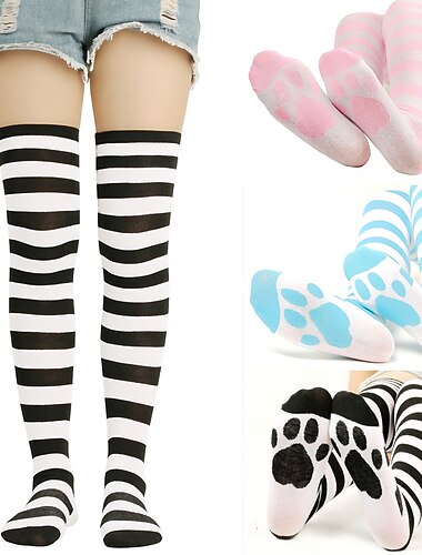  Damen Strümpfe Beinstulpen Stiefelstulpen Party Home Alltag Retro Acrylfasern Cosplay sexy warme Beinformung Casual/Alltag 1 Paar