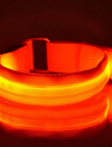  7 Farben leuchtende Armbänder, Sport-LED-Armbänder, verstellbares Lauflicht für Läufer, Jogger, Radfahrer, Fahrrad-Warnlicht, Outdoor-Sport-Zubehör