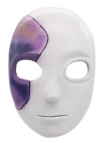  Sally Face Sally Máscara Adereços de Halloween Adulto Homens Mulheres Engraçado Traje Assustador Dia Das Bruxas Carnaval Fantasia de Carnaval Fácil