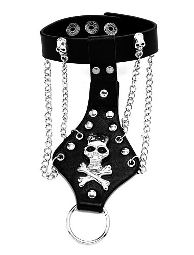  Ring-Armbänder PU-Lederarmband Fingerring Retro Vintage Punk & Gothic Aleación Für Cosplay Halloween Karneval Damen Modeschmuck Modeschmuck
