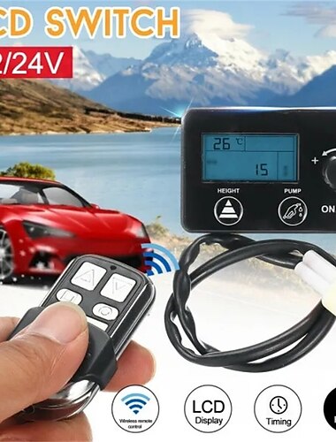 The new LCD monitor switch 12 v / 24 v  remote control car air heater controller