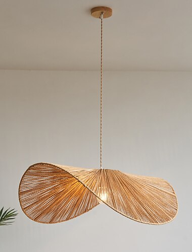  Традиционный бамбуковый подвесной светильник, креативный подвесной светильник ручной работы, 50 см, ретро бамбуковый подвесной светильник, плетеный подвесной светильник, плетеный абажур, подвесной