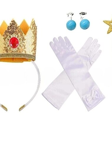  principessa pesca Accessori per gioielli cosplay principessa Cosplay Cosplay di film for Ragazze Bambini Carnevale Giornata universale dell'infanzia Mascherata