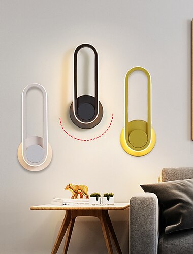  lightinthebox wandlamp 330 graden verstelbaar roterend modern hardwired muurophanging geschikt voor slaapkamer bed woonkamer studie ac220v ac110v