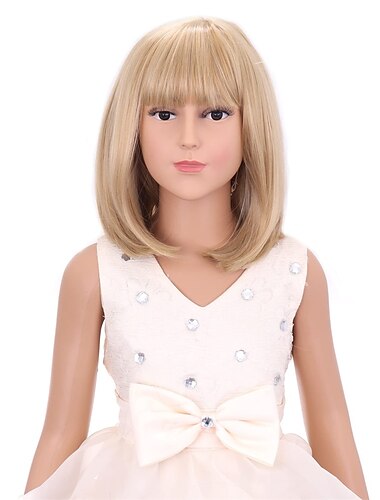  parrucca nera per bambini parrucca nera bob per bambini parrucca nera corta per ragazze festa cosplay parrucca sintetica con rete di rose da indossare tutti i giorni parrucche di carnevale